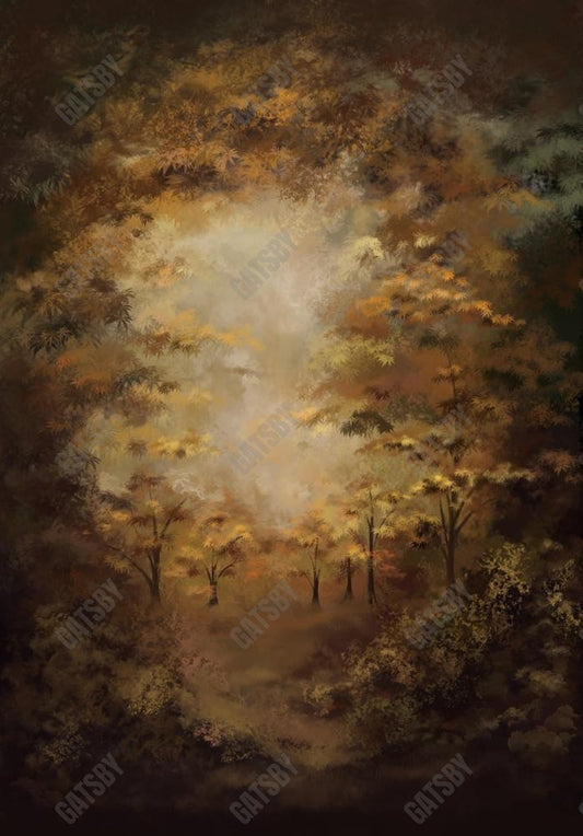 Gatsby Autumn Forest Painting Photography Backdrop Gbsx-00612