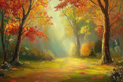 Gatsby Autumn Forest Painting Photography Backdrop Gbsx-01179