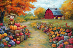 Gatsby Autumn Harvest Season Farm Photography Backdrop Gbsx-01172