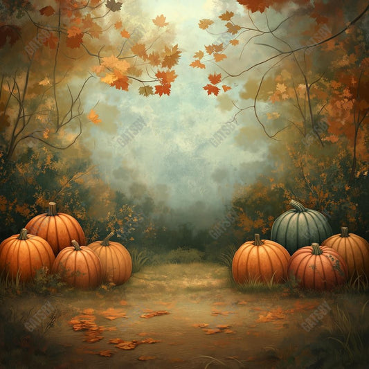 Gatsby Autumn Pumpkin Paradise Photography Backdrop Gbsx-01178