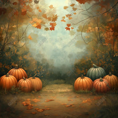 Gatsby Autumn Pumpkin Paradise Photography Backdrop Gbsx-01178