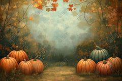 Gatsby Autumn Pumpkin Paradise Photography Backdrop Gbsx-01178