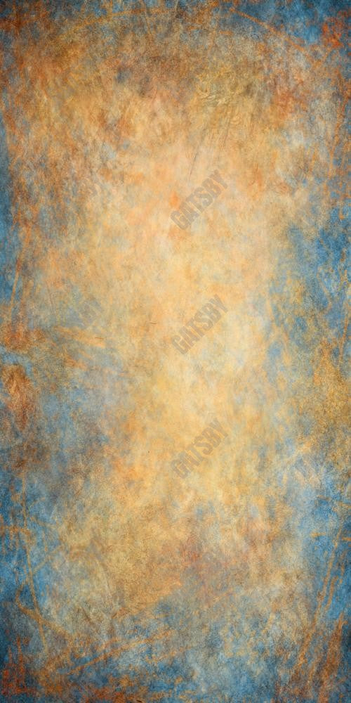 Gatsby Blue And Brown Vintage Abstract Texture Photography Backdrop Gbsx-00290