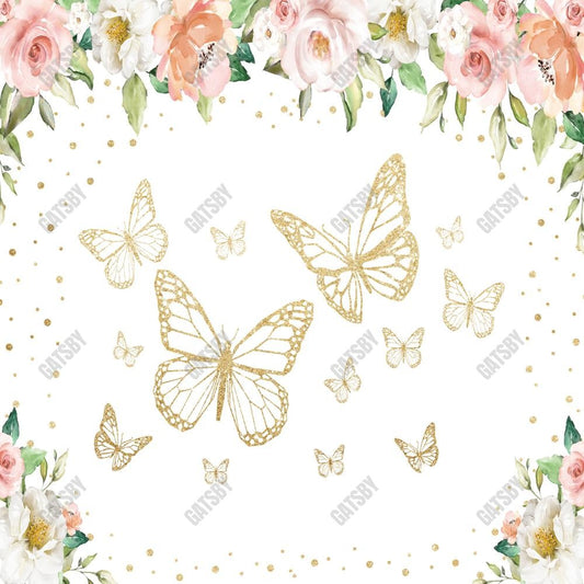 Gatsby Butterfly Floral Photography Backdrop Gbsx-00500