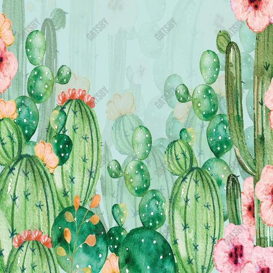 Gatsby Cactus Floral Photography Backdrop Gbsx-00529