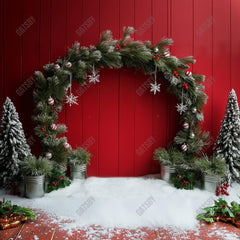 Gatsby Christmas Peppermint Arch Photography Backdrop Gbsx-01150