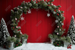 Gatsby Christmas Peppermint Arch Photography Backdrop Gbsx-01150