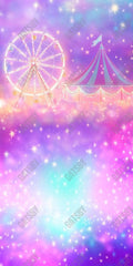 Gatsby Circus Carnival Ferris Wheel Photography Backdrop Gbsx-01220