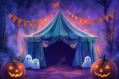 Gatsby Divine Circus Halloween Party Photography Backdrop Gbsx-01166