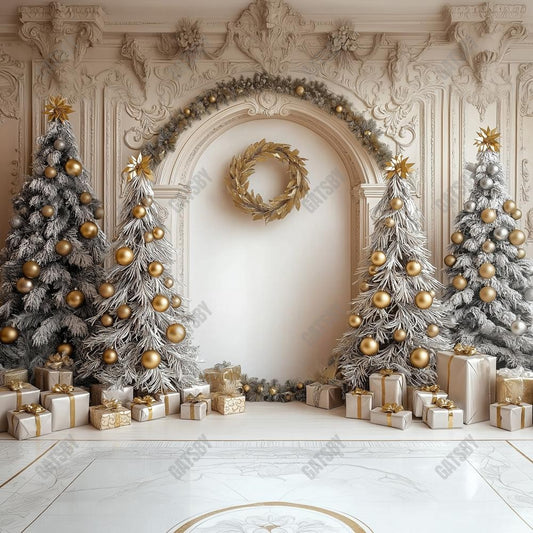 Gatsby Elegant Arched Christmas Wall  Photography Backdrop Gbsx-01106