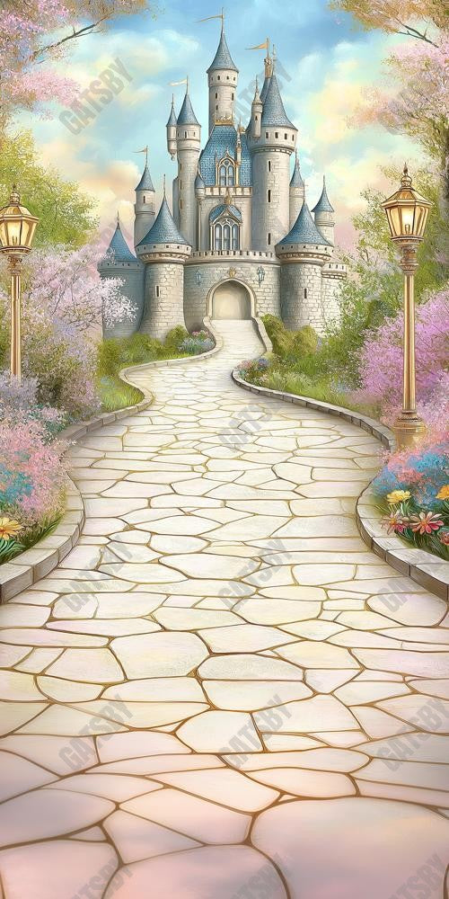 Gatsby Fantasy Fairy Tale Castle Photography Backdrop Gbsx-01228