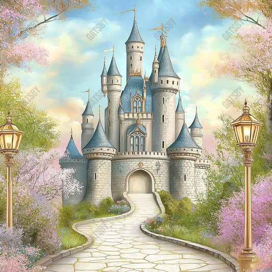 Gatsby Fantasy Fairy Tale Castle Photography Backdrop Gbsx-01228