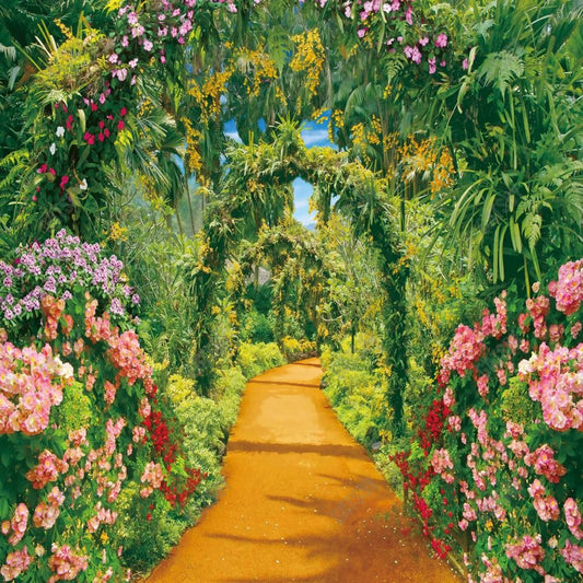 Gatsby Flower Garden Arch Photography Backdrop Gbsx-00600