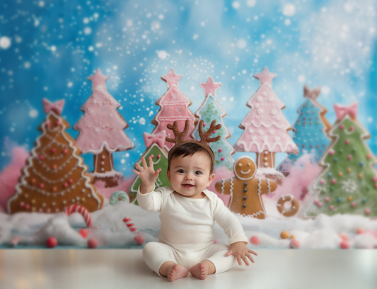 Gatsby Candy Lane Gingerbread Photography Backdrop Gbsx-00325