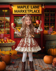 Gatsby Autumn Maple Lane Marketplace Photography Backdrop Gbsx-00701