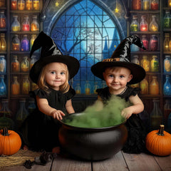 Gatsby Halloween Witch Potion Shop Photography Backdrop Gbsx-00886