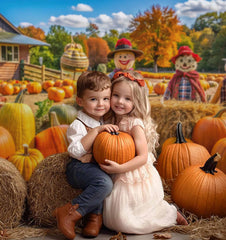 Gatsby Autumn Pumpkin Patch Farm Photography Backdrop Gbsx-00921