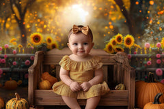 Gatsby Autumn Sunflower Pathway Photography Backdrop Gbsx-00992