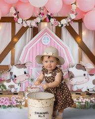 Pink Farm Barn Photography Backdrop GBSX-99853