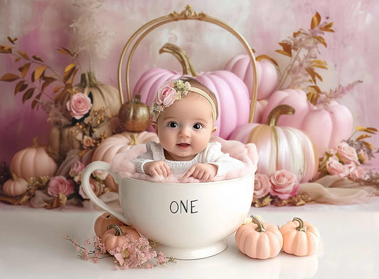 Pink Pumpkin Photography Backdrop GBSX-99863