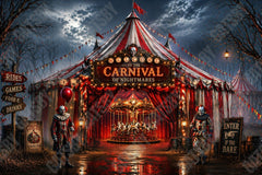 Gatsby Creepy Carnival Circus Photography Party Backdrop GB_01299