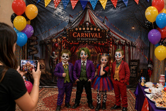 Gatsby Creepy Carnival Circus Photography Party Backdrop GB_01299