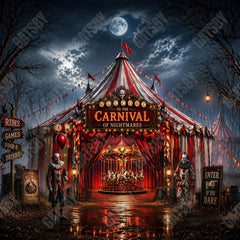 Gatsby Creepy Carnival Circus Photography Party Backdrop GB_01299