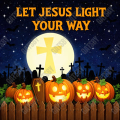 Gatsby Halloween Pumpkin Cross Photography Party Backdrop GB_01305