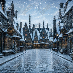 Gatsby Magical Snowy Town Photography Party Backdrop GB_01311