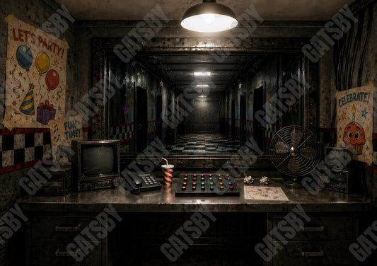 Gatsby Horror Control Room Photography Party Backdrop GB_01313