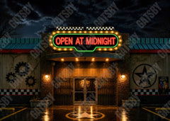 Gatsby Haunted Arcade Entrance Photography Party Backdrop GB_01314