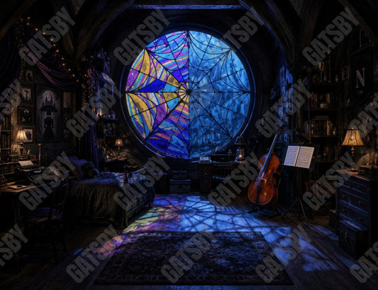 Gatsby Gothic Academy Dorm Room Photography Party Backdrop GB_01316