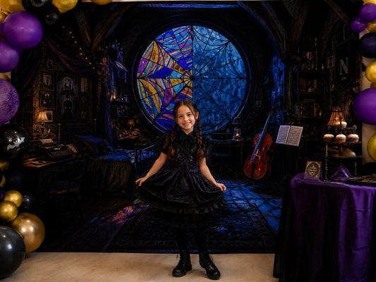 Gatsby Gothic Academy Dorm Room Photography Party Backdrop GB_01316