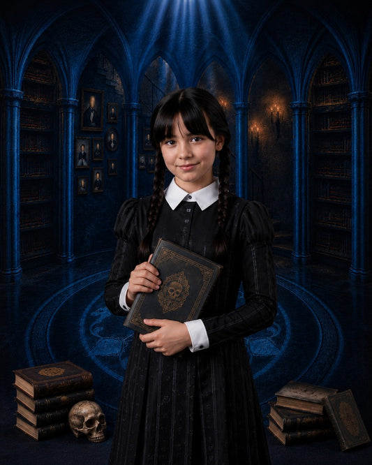 Gatsby Mystical Academy Library Photography Party Backdrop GB_01318
