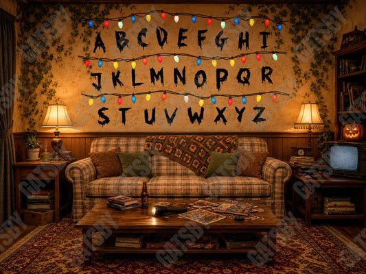 Gatsby Vintage Alphabet Wall Living Room Photography Party Backdrop GB_01319