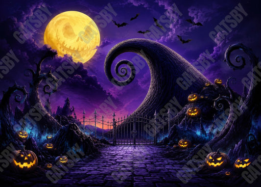Gatsby Halloween Twisted Forest Photography Party Backdrop GB_01322