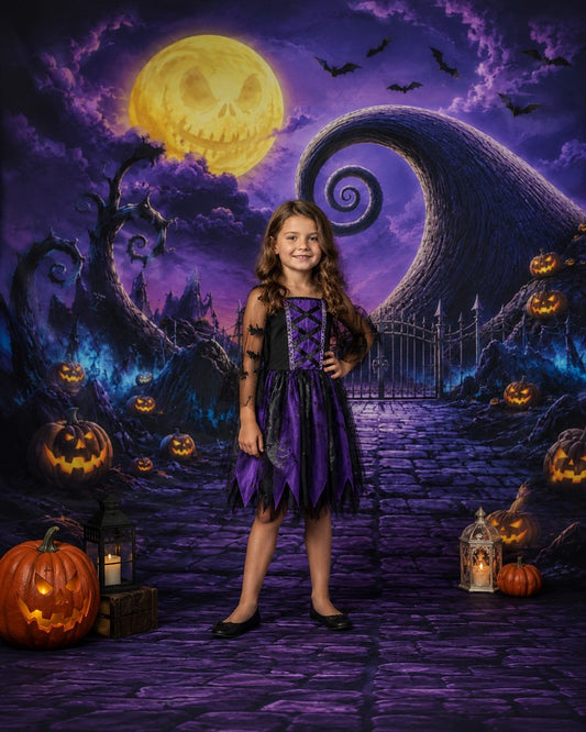 Gatsby Halloween Twisted Forest Photography Party Backdrop GB_01322