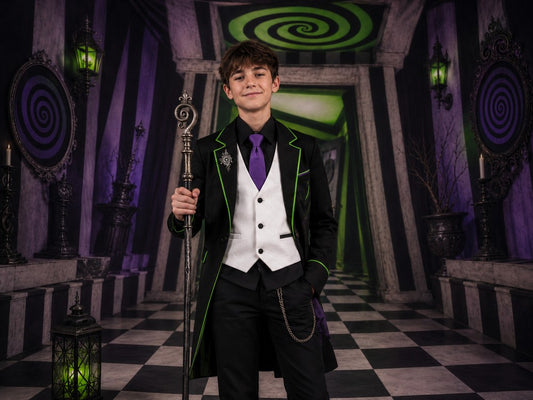 Gatsby Twisted Spiral Hallway Photography Party Backdrop GB_01325