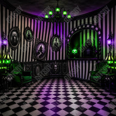 Gatsby Haunted Parlor Photography Party Backdrop GB_01326