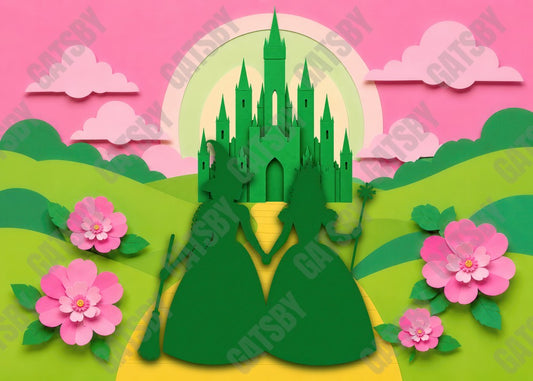 Gatsby Fairytale Princess Magical Castle Photography Party Backdrop GB_01331