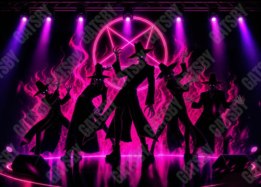 Gatsby Neon Demon Stage Photography Party Backdrop GB_01335