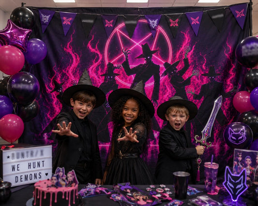 Gatsby Neon Demon Stage Photography Party Backdrop GB_01335