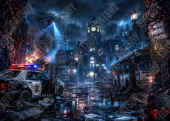 Gatsby Apocalyptic Zombie City Photography Party Backdrop GB_01339