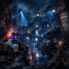 Gatsby Apocalyptic Zombie City Photography Party Backdrop GB_01339