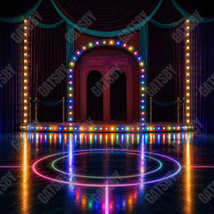Gatsby Neon Game Arena Photography Party Backdrop GB_01341