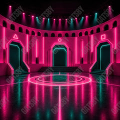 Gatsby Neon Survival Arena Photography Party Backdrop GB_01342