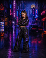 Gatsby Neon Cyber City Photography Party Backdrop GB_01344