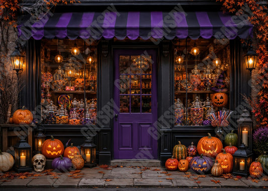 Gatsby Halloween Candy Shop Storefront GB_01345