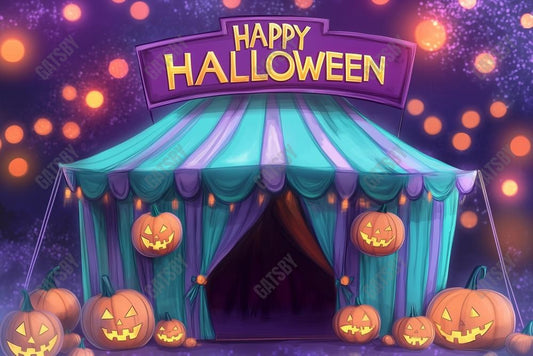 Gatsby Halloween Circus Tent Photography Backdrop Gbsx-01182