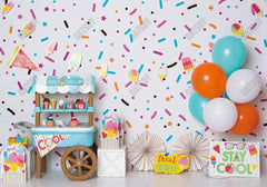 Ice Cream Cake Smash Photography Backdrop GBSX-99797